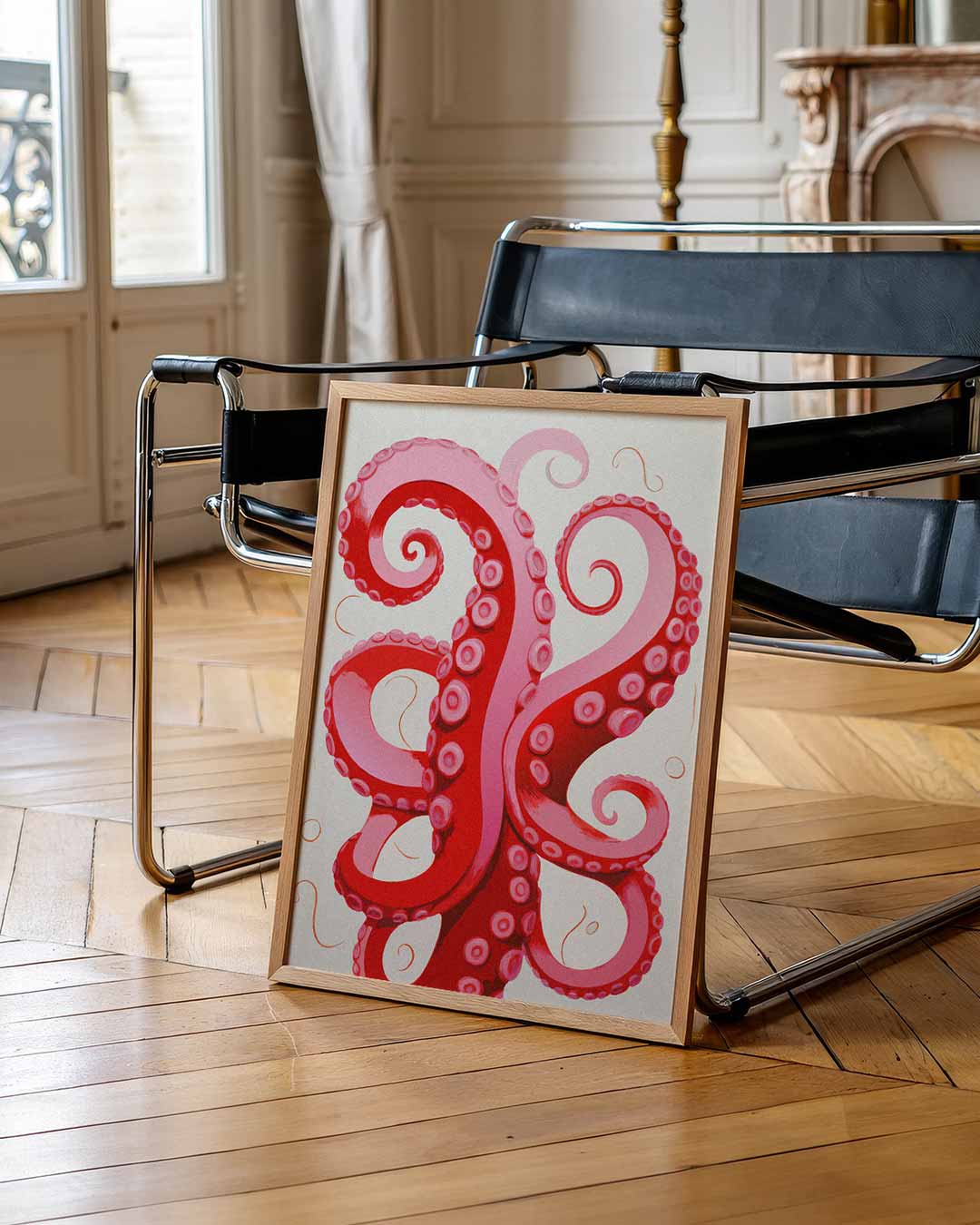 Octopus Tentakels – zomerse wandkunst als portret poster