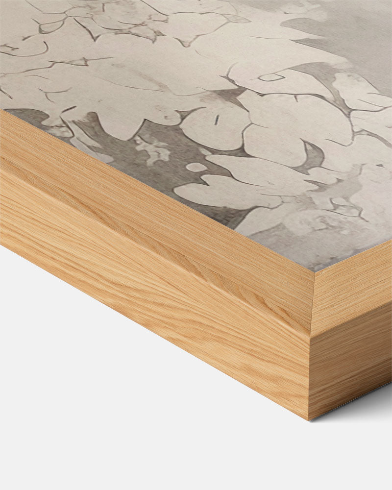 Dromerige Bloemenpracht – staande vintage wanddecoratie van WallArtistic