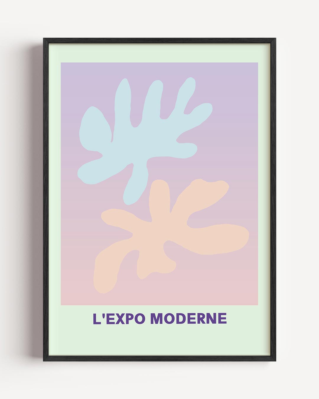 Moderne Kleurenexplosie – kleurrijke abstracte portret poster als wanddecoratie