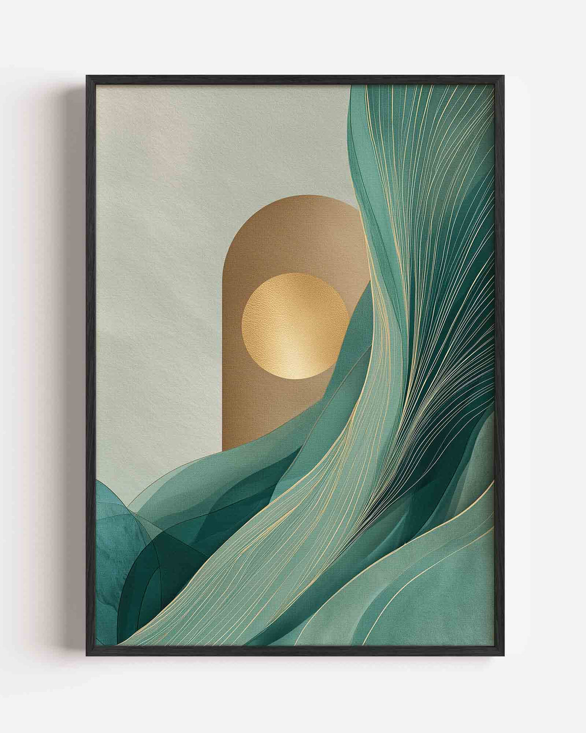 Abstracte vormen – abstracte portret poster als wanddecoratie