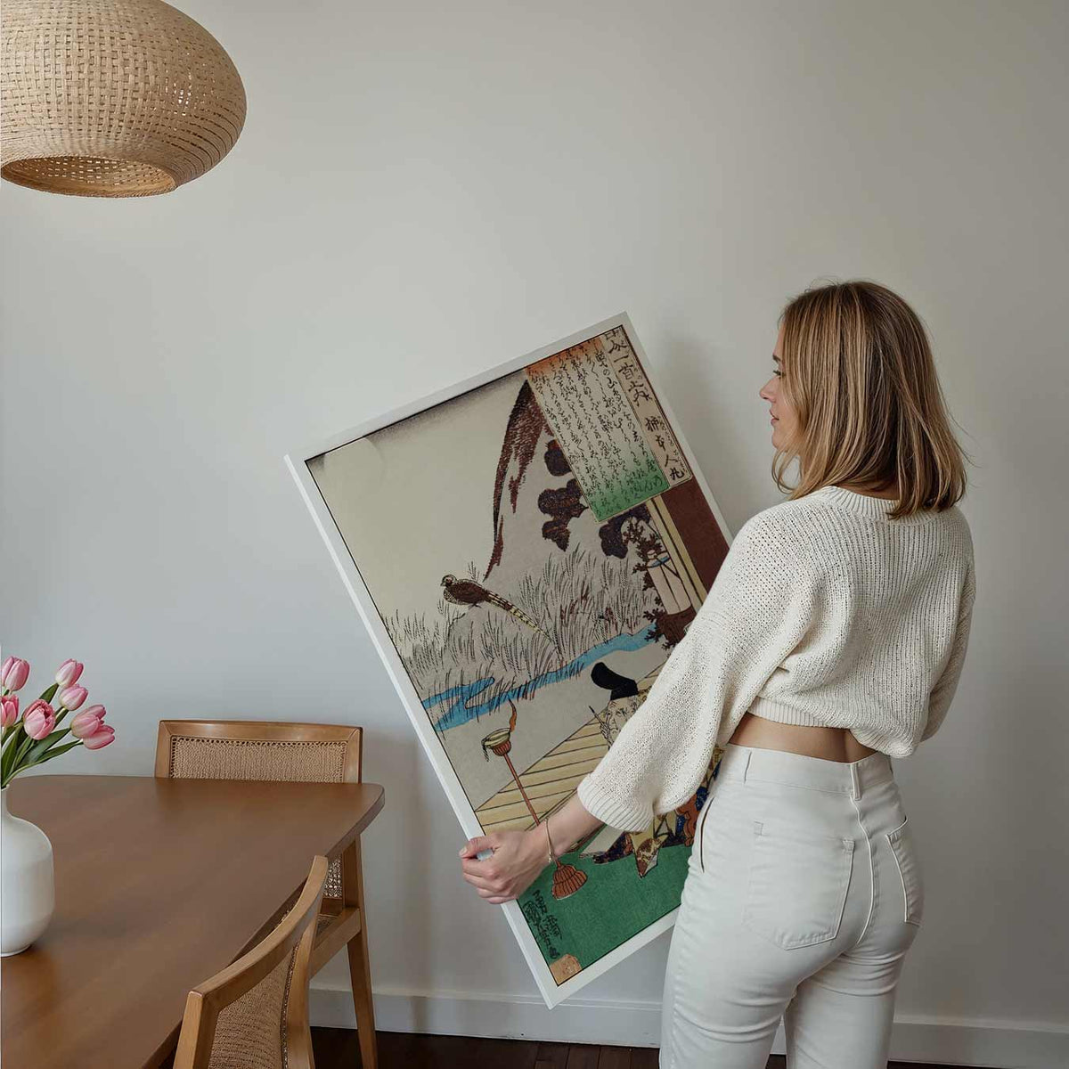 Poëtisch Avondlandschap – kids poster als vrolijke staande wanddecoratie
