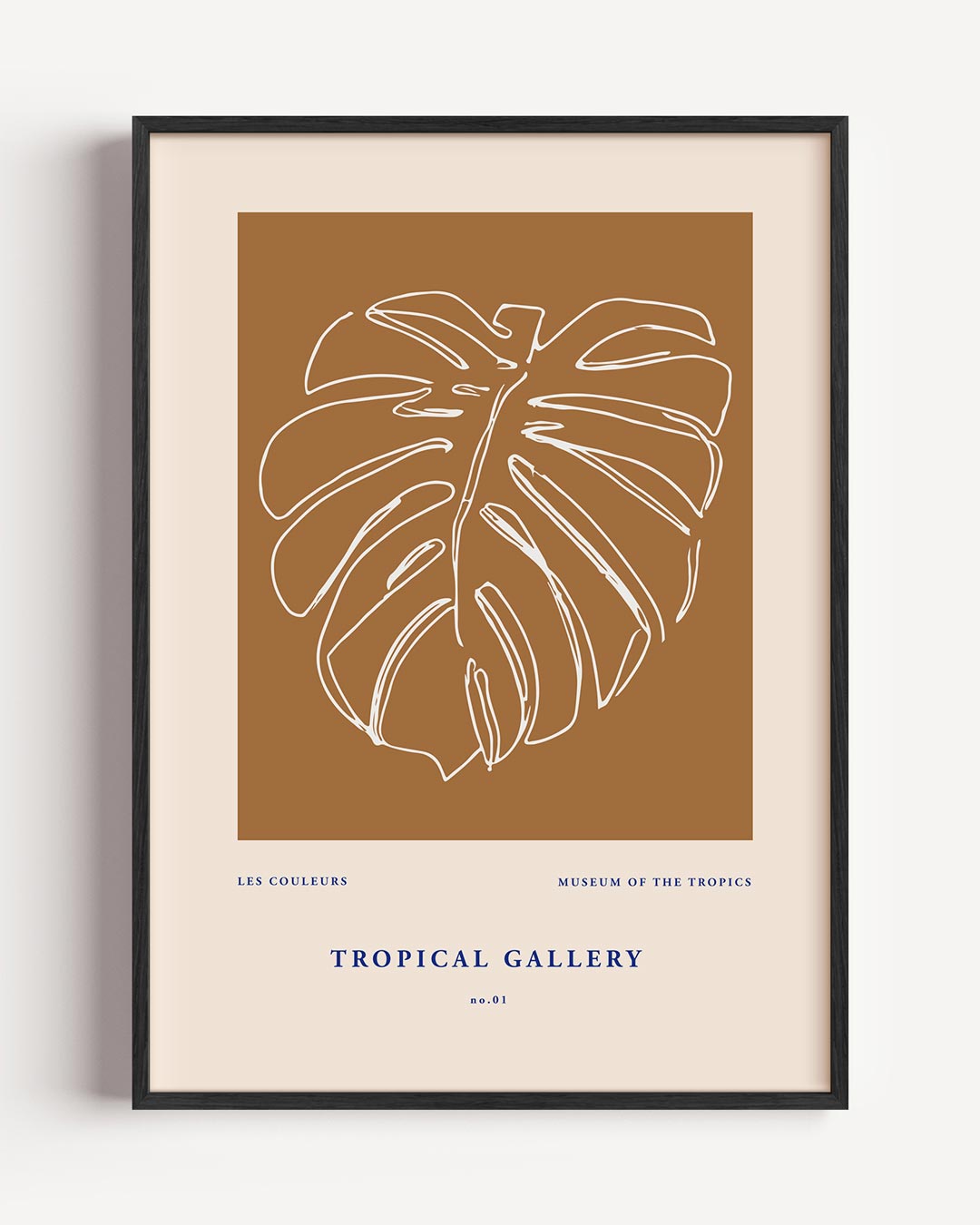 Tropische Monstera – zomer portret poster als wanddecoratie