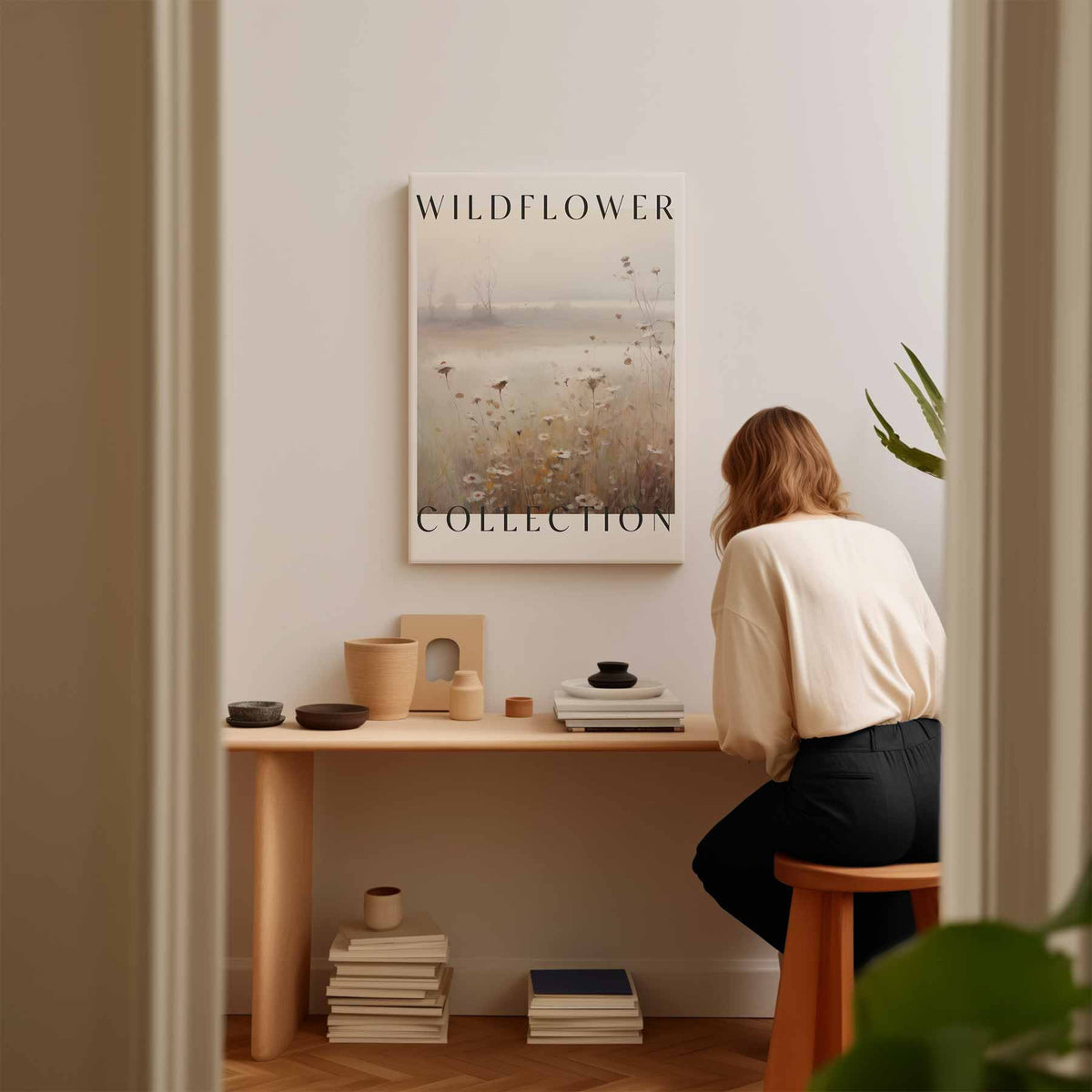 Wildflower Collection – modern portret kunstwerk van WallArtistic