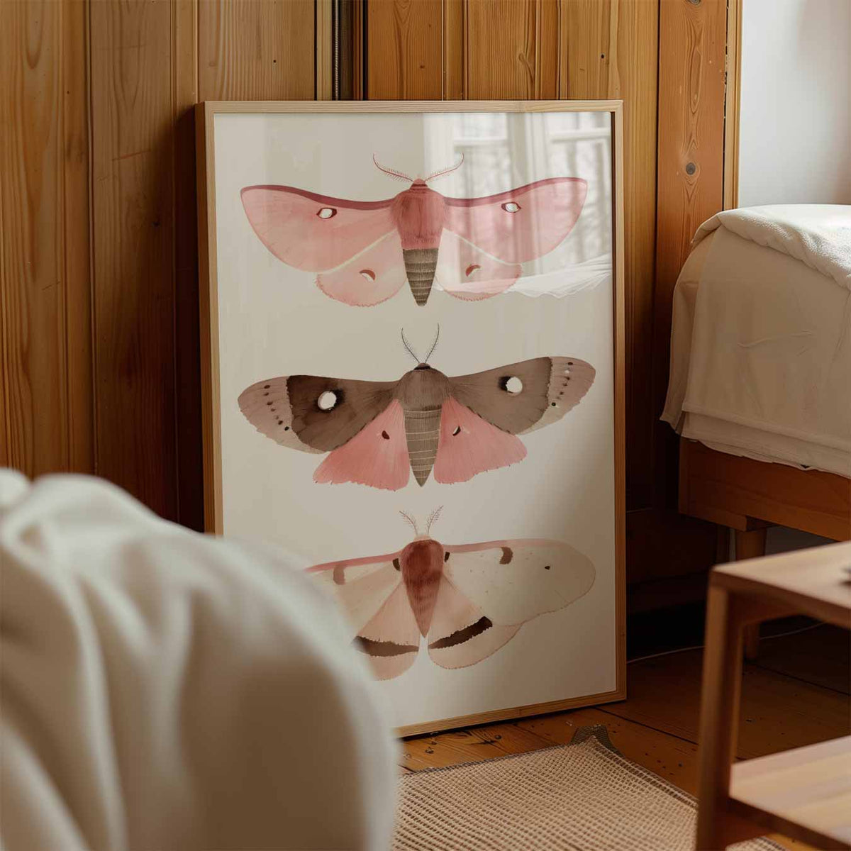 Dromerige Vlinderkunst – staande muurposter voor de kinderkamer