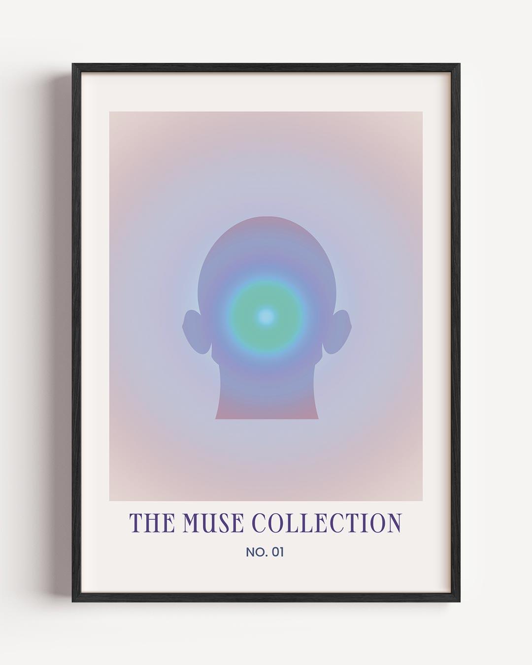 Inspirerende Aura – mindfulness portret poster als wanddecoratie