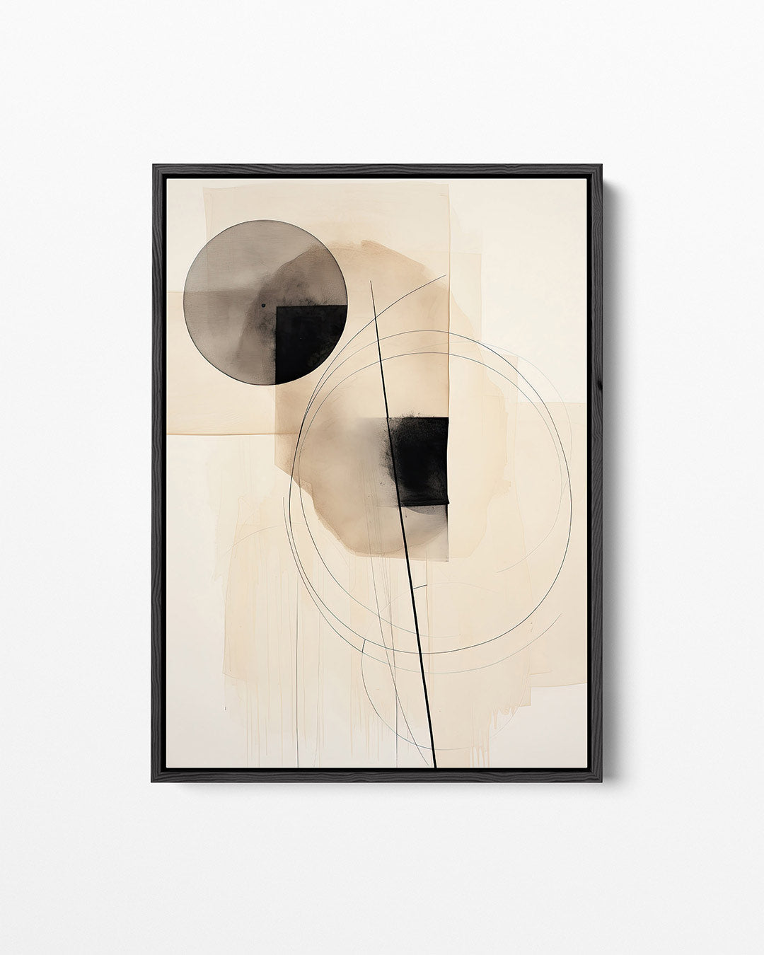 Geometrische vormen compositie – staand wanddecoratie kunstwerk
