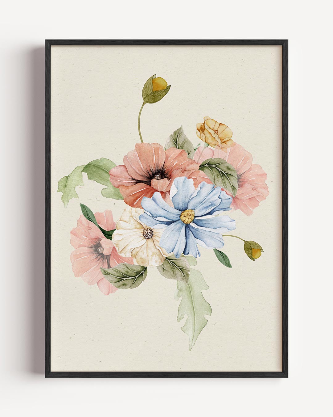 Bloemenpracht Wanddecoratie – bloemen portret poster als wanddecoratie
