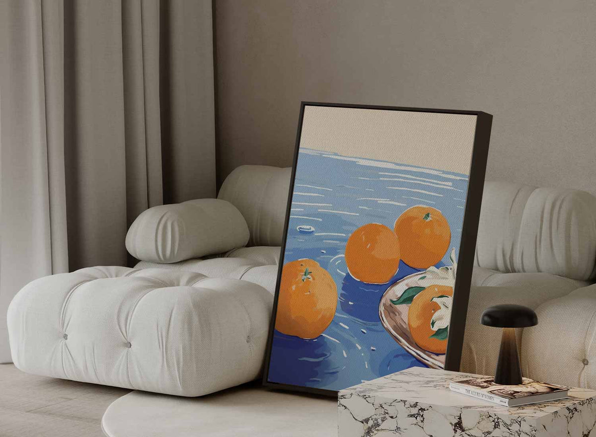 Zomers Citrus Geluk – plexiglas wanddecoratie in portret formaat