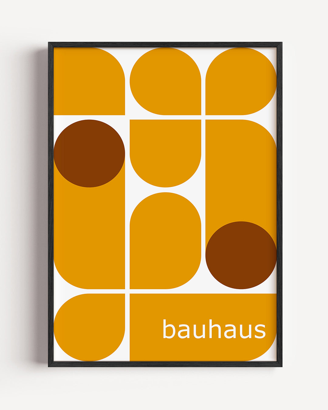 Vorm en kleur – staande Bauhaus poster als wanddecoratie