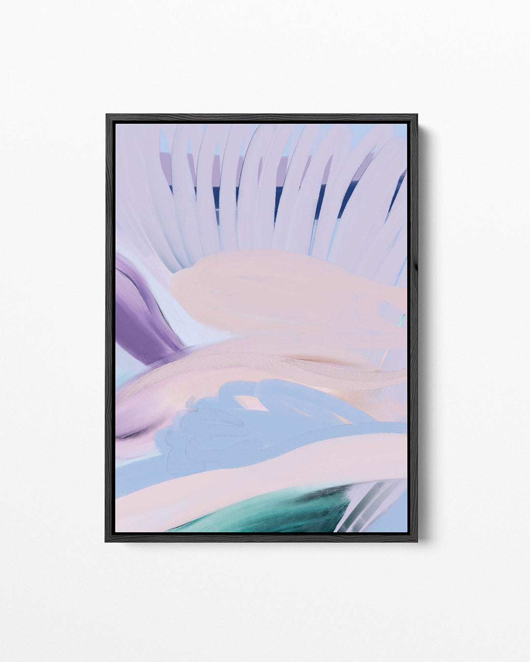 Vloeiende kleurencompositie – staand wanddecoratie kunstwerk