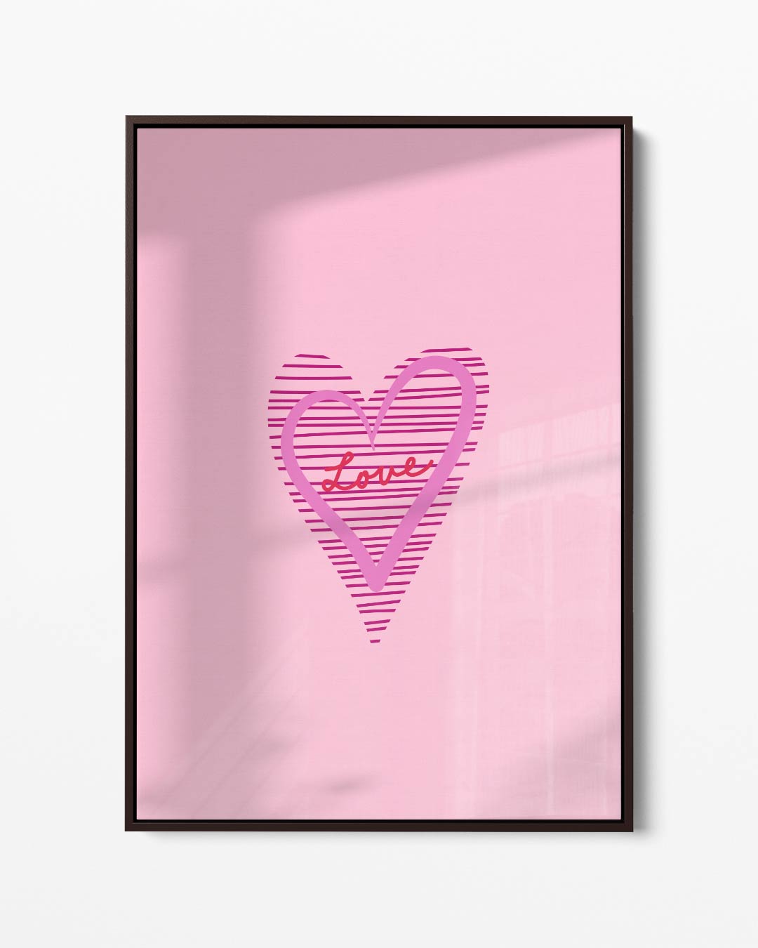 Hart van Liefde – portret kunstwerk als wanddecoratie