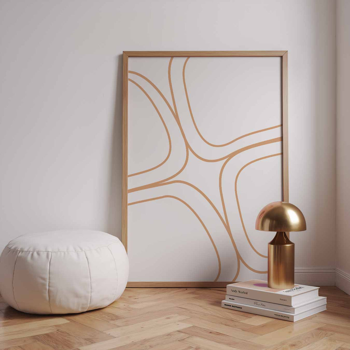 Minimalistische Abstracte Kunstposter – staande kleurrijke abstracte wanddecoratie van WallArtistic