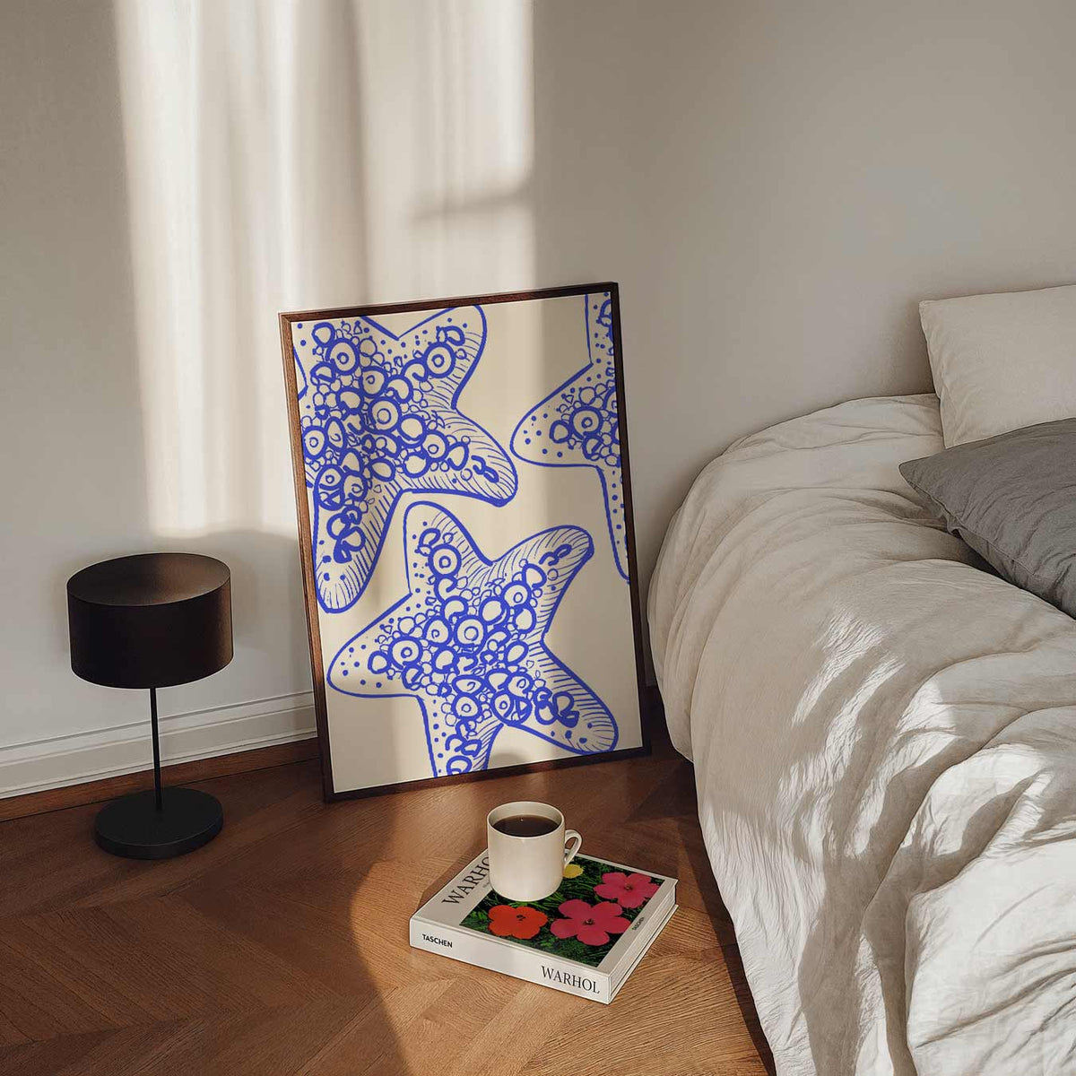 Zeesterren Paradijs – staande zeedieren wanddecoratie van WallArtistic
