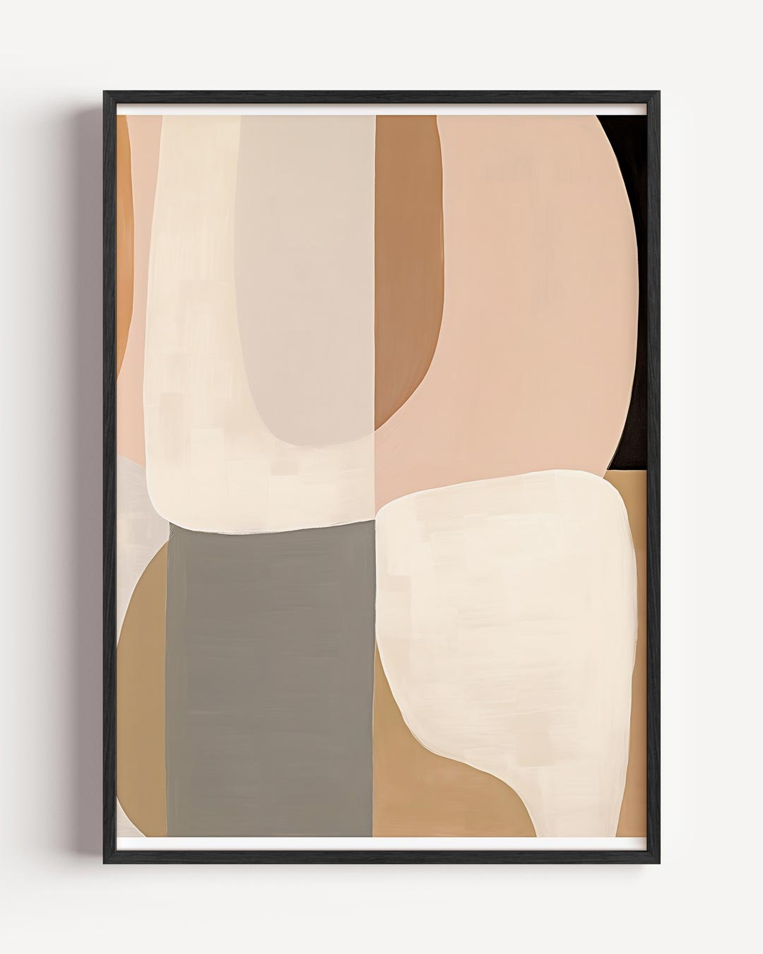 Moderne Abstracte Vormen – abstracte portret poster als wanddecoratie