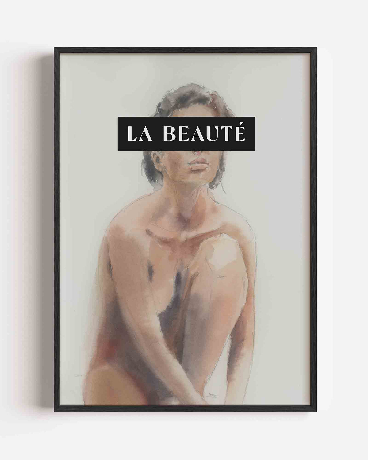Vrouwelijke figuur – Kunst & Design poster als staande wanddecoratie