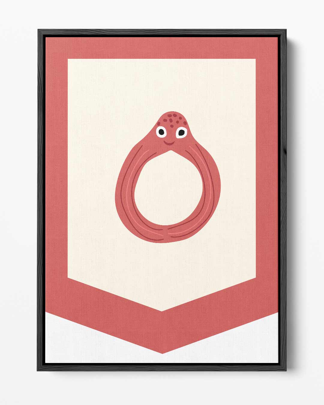 Blij Octopus Wandtapijt – portret kunstwerk als wanddecoratie