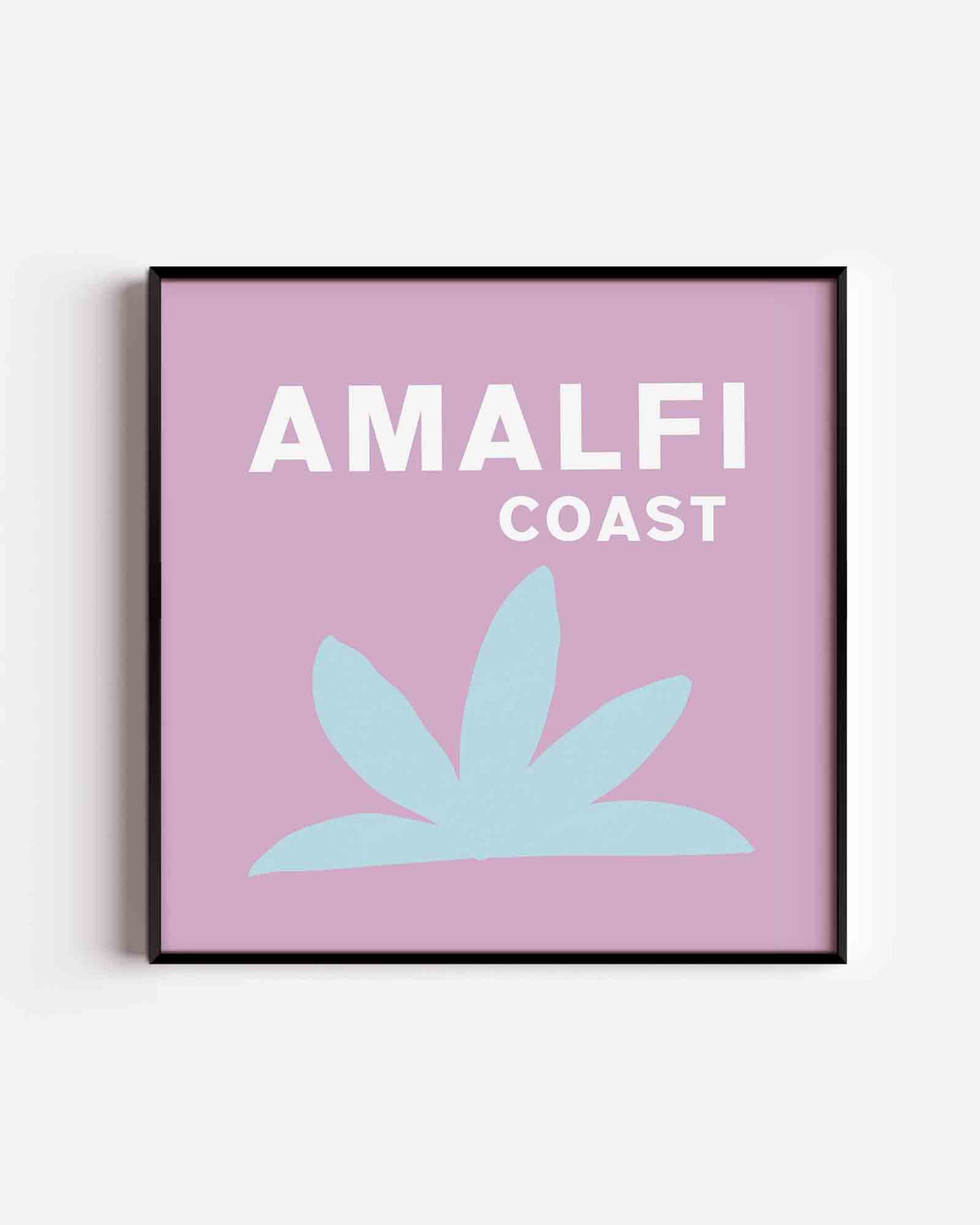 Amalfi coast – vierkante poster met kleur en vormen als wanddecoratie