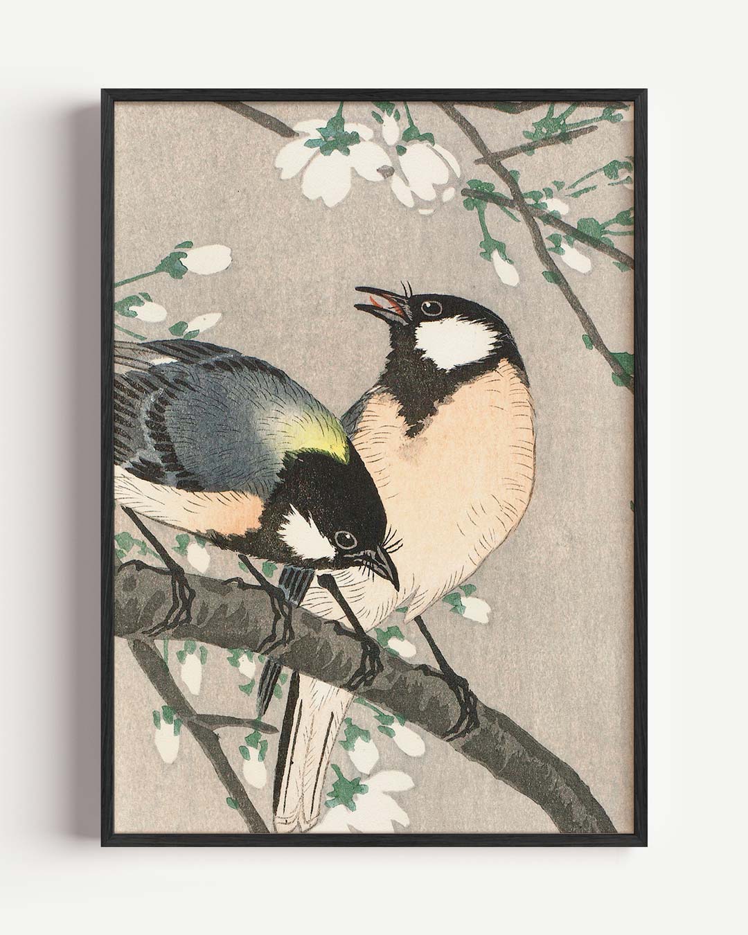 Vogels en Bloesems Print – kids portret poster als wanddecoratie