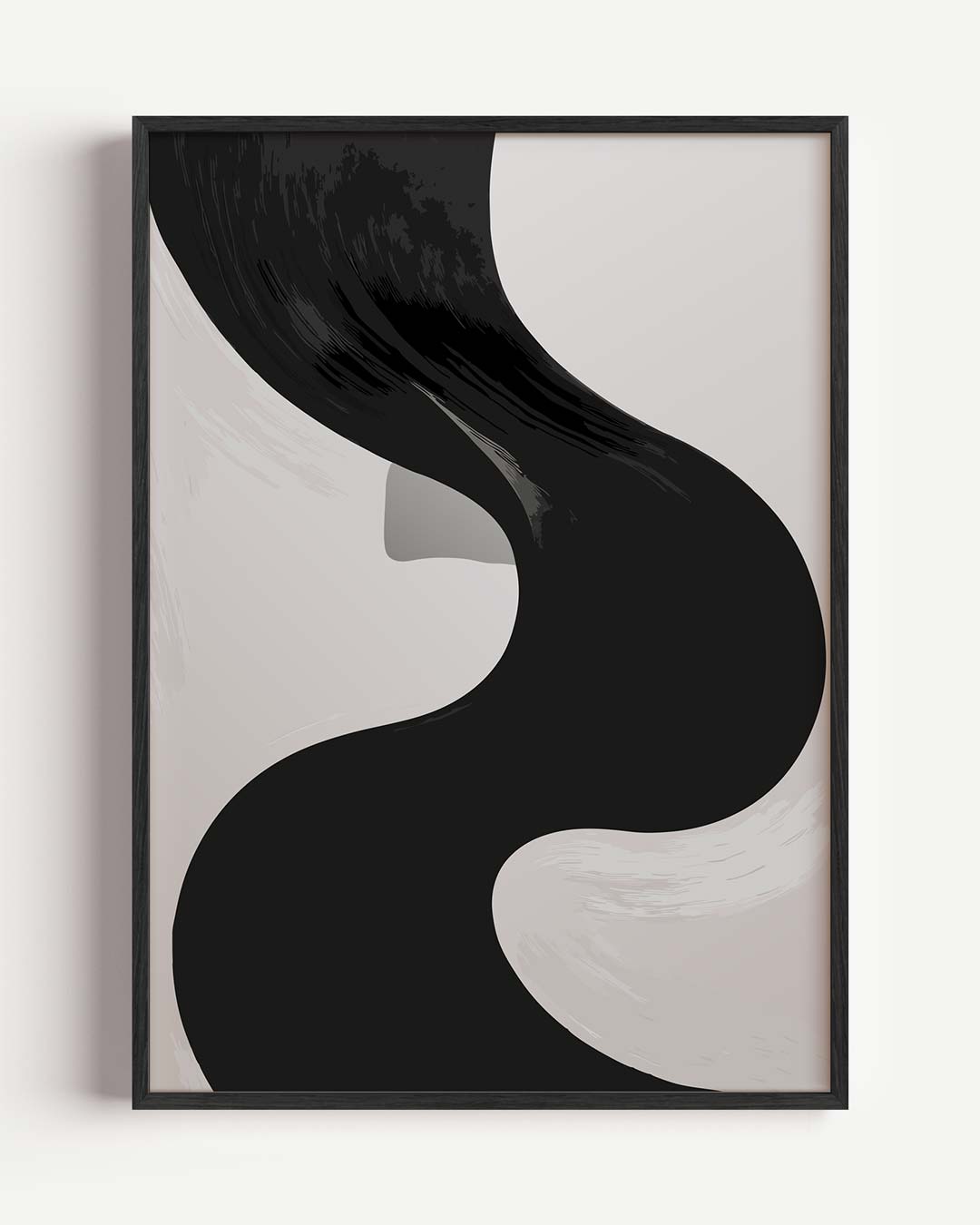 Stijlvolle Abstracte Haarstroom – kleurrijke abstracte portret poster als wanddecoratie