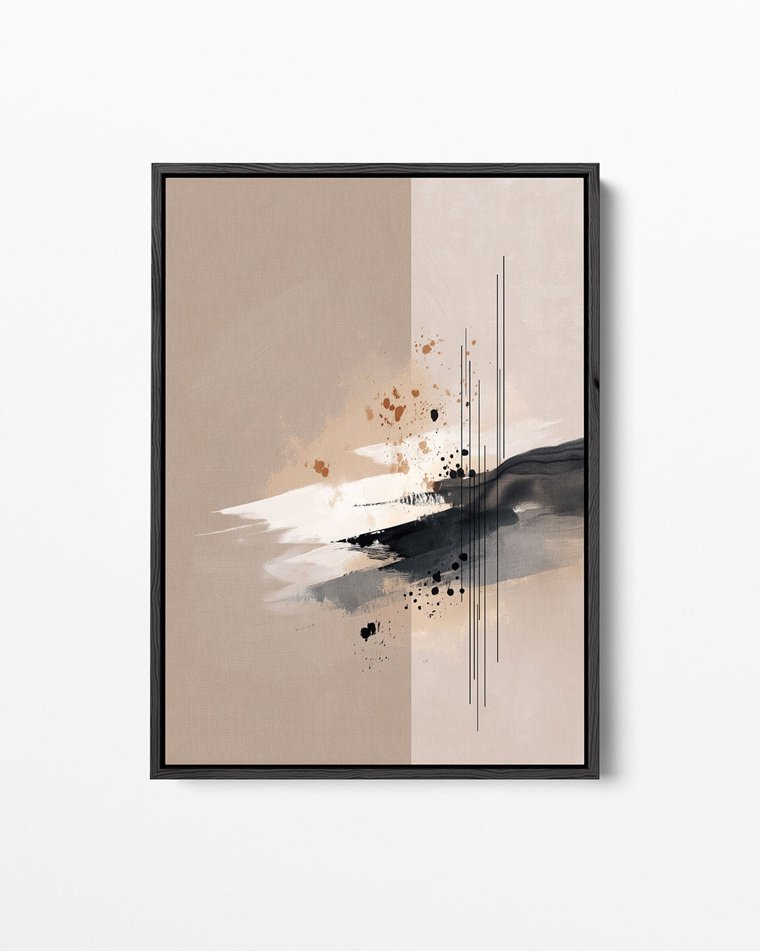 Dynamische lijnen en vormen – staand wanddecoratie kunstwerk