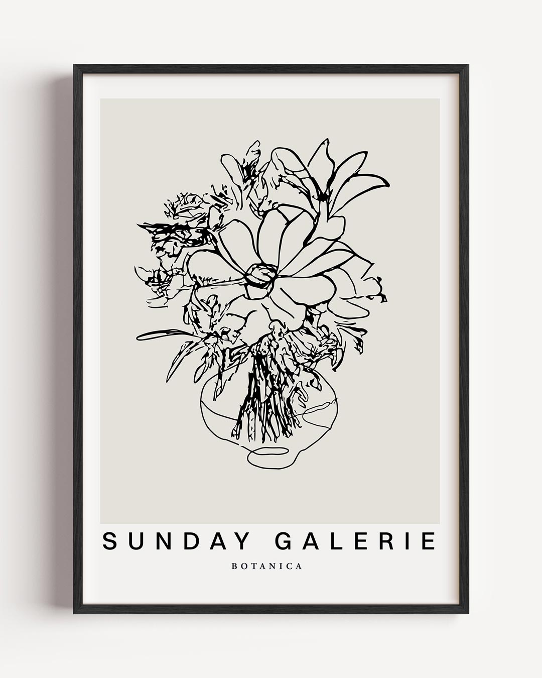 Moderne Bloemenkunst – keuken portret poster als wanddecoratie