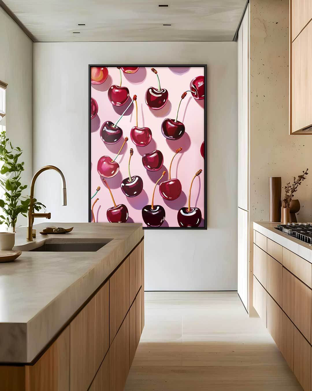 Zoete Kersenpop – staand kunstwerk voor modern interieur