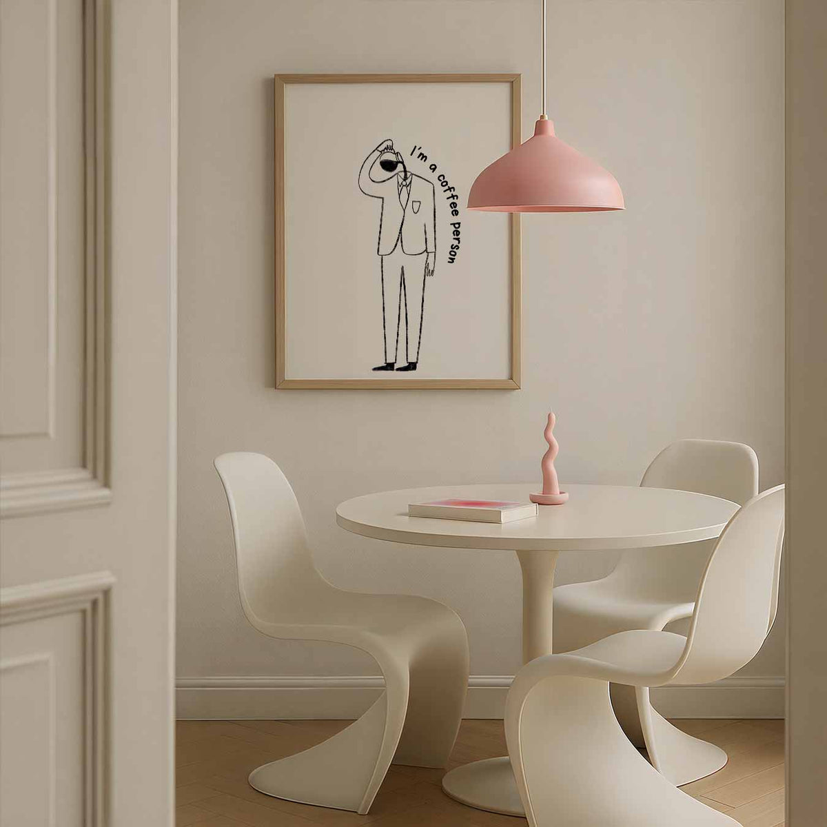 Koffiehumor Wandposter – zomerse poster in staand formaat