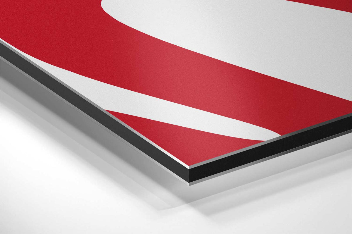 Rode Moderne Wandkunst – canvas kunstwerk als wanddecoratie