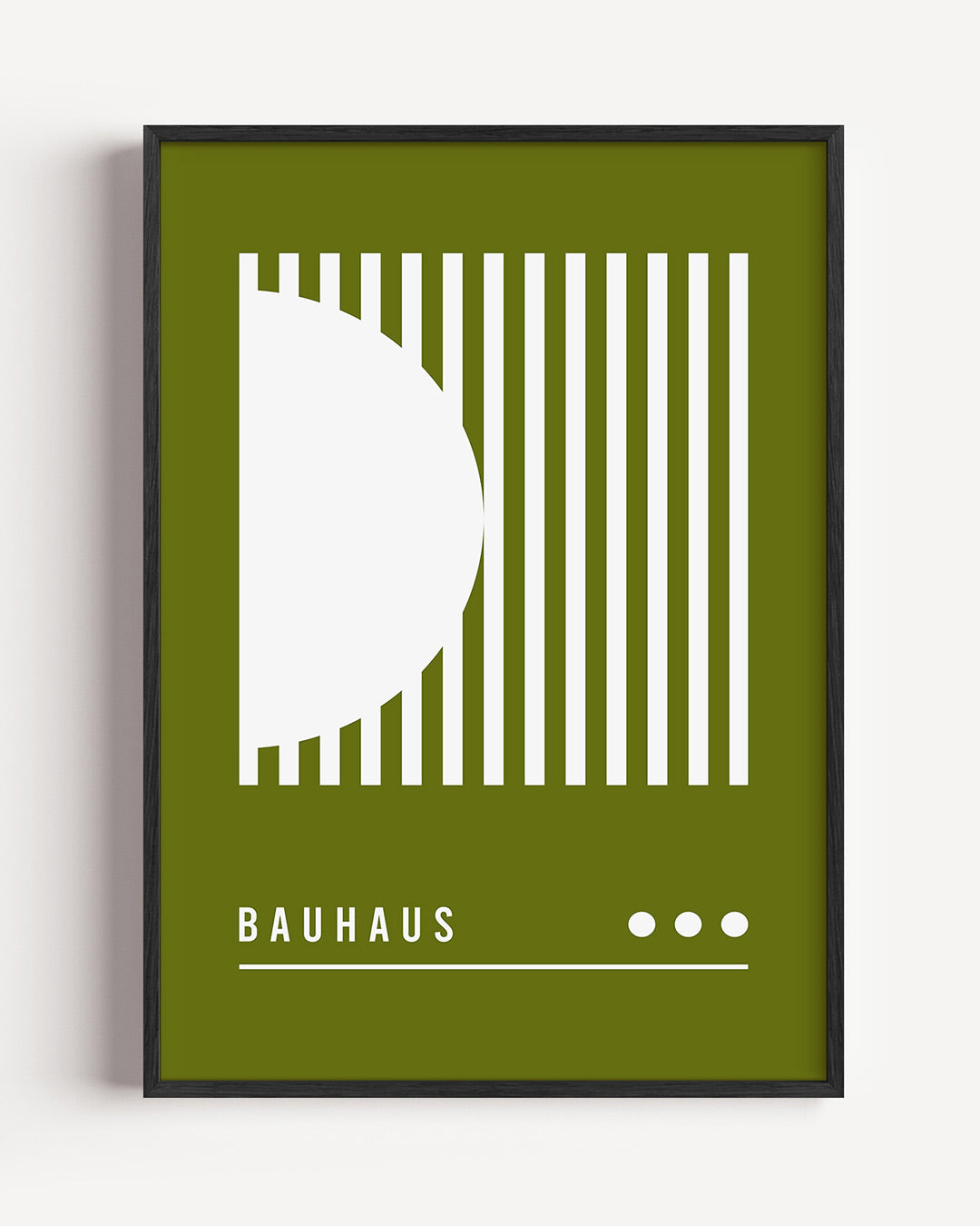 Lijnen en vormen – staande Bauhaus poster als wanddecoratie
