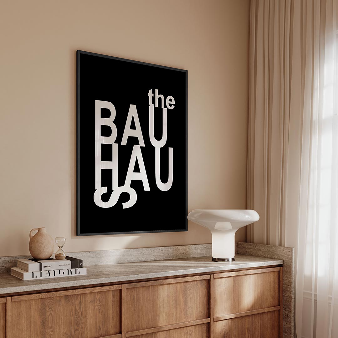 – geometrische Bauhaus poster in staand formaat