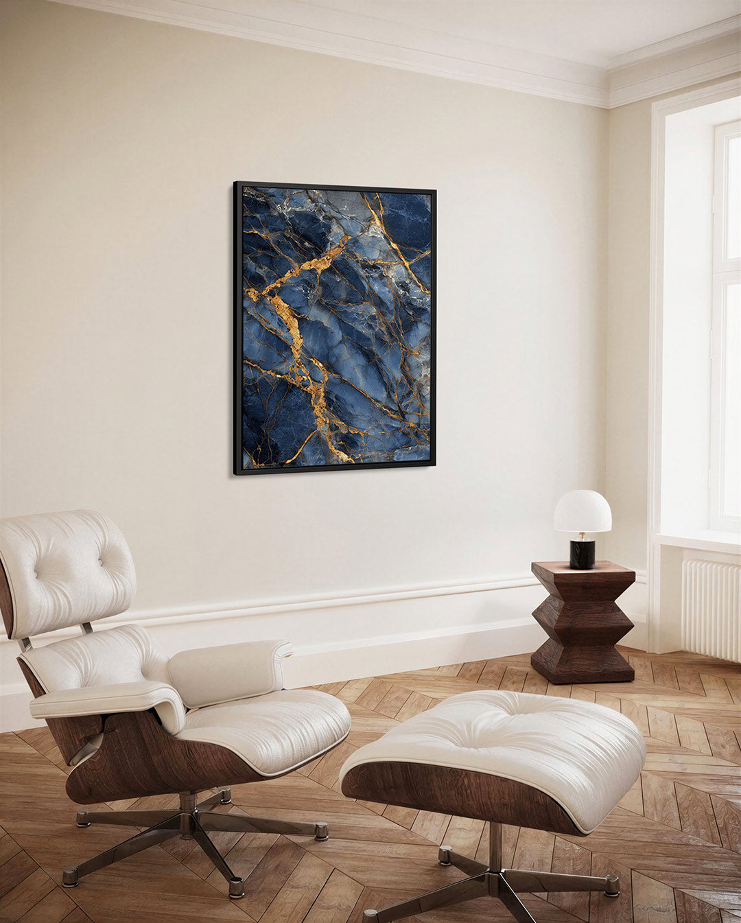 Dynamische marmerstructuur – decoratief kunstwerk voor aan de muur