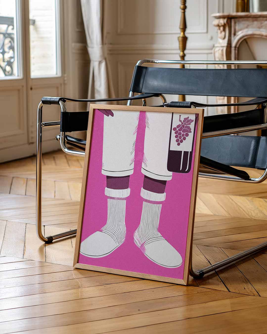 Relaxte Flair – urban poster in staand formaat