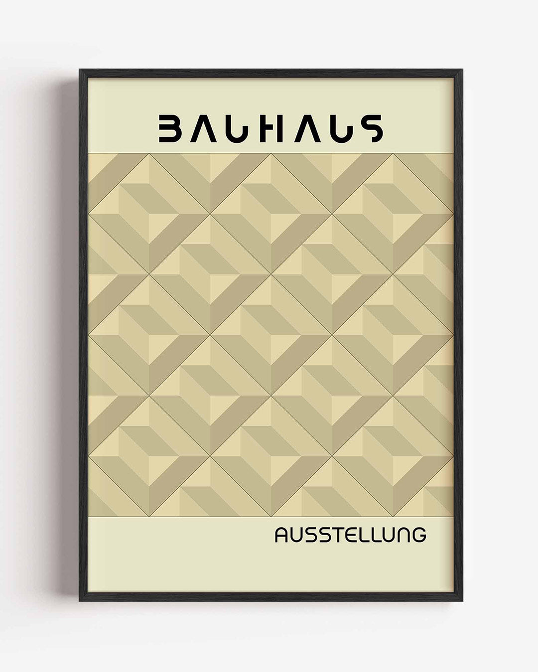 Vormritme en balans – staande Bauhaus poster als wanddecoratie