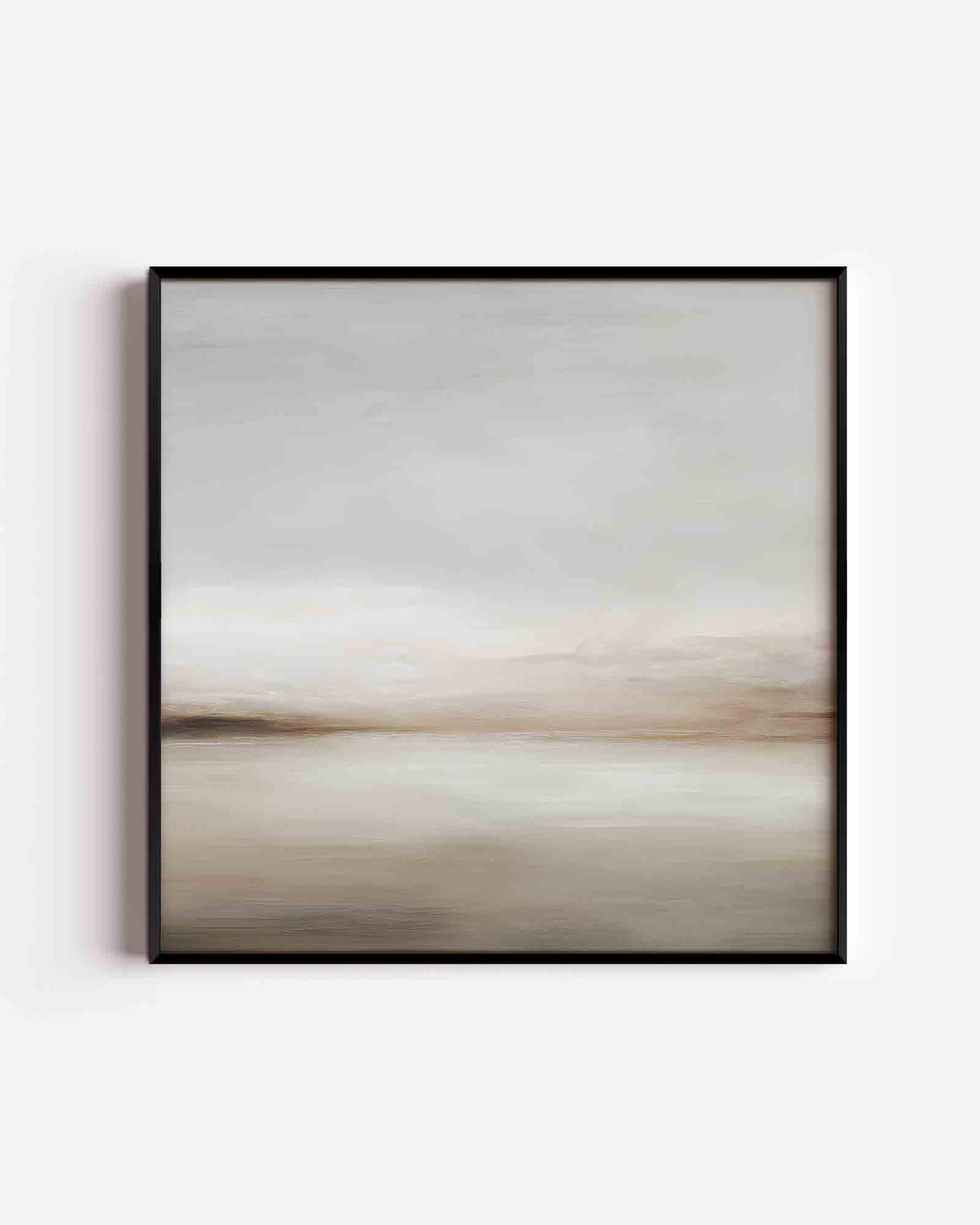 Landschap in zachte tinten – abstracte textuur vierkante poster als wanddecoratie
