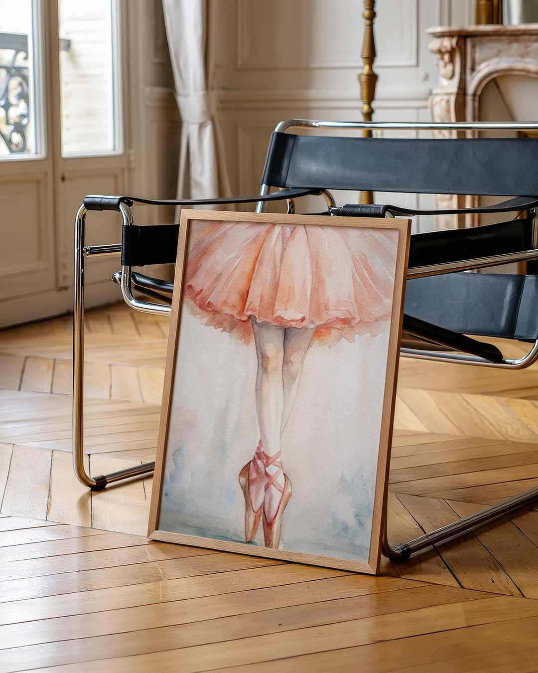 Elegante Ballerina – staande muurposter voor Pasen