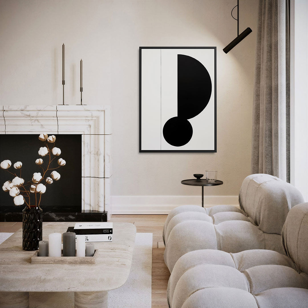 Geometrische vormen – moderne staande wandkunst