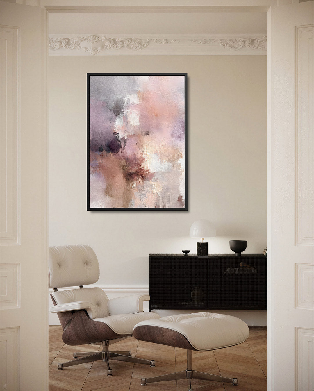 Zachte kleurenexplosie – staand wanddecoratie kunstwerk