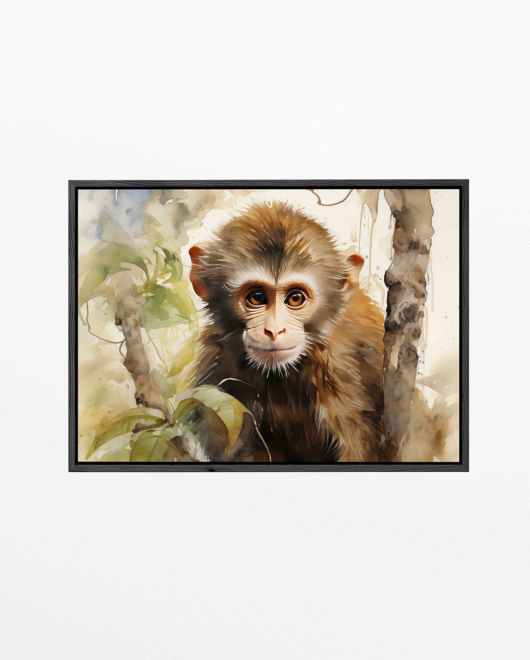 Dromerige aap – Jungle kunstwerk – liggend jungle kunstwerk