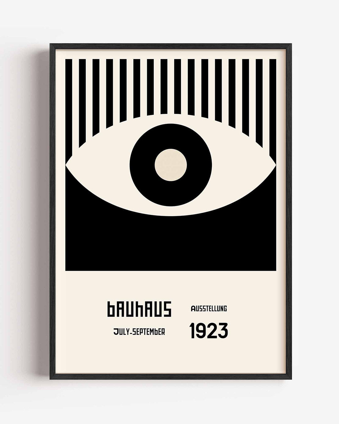 Vorm en balans – staande Bauhaus poster als wanddecoratie