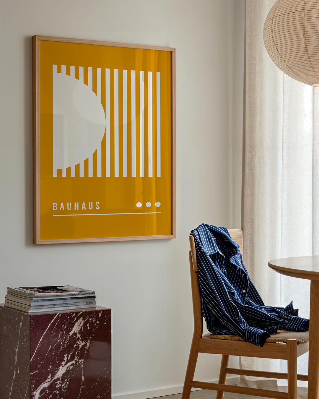 Lijnen en vlakken – geometrische poster in Bauhaus-stijl van WallArtistic