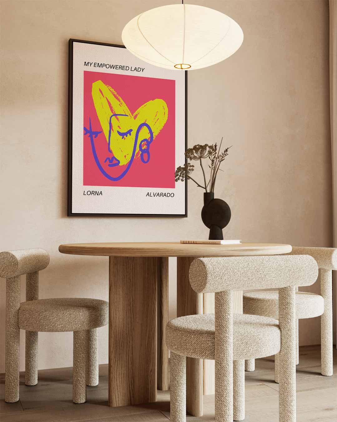 My Empowered Lady – dibond wanddecoratie in staand formaat