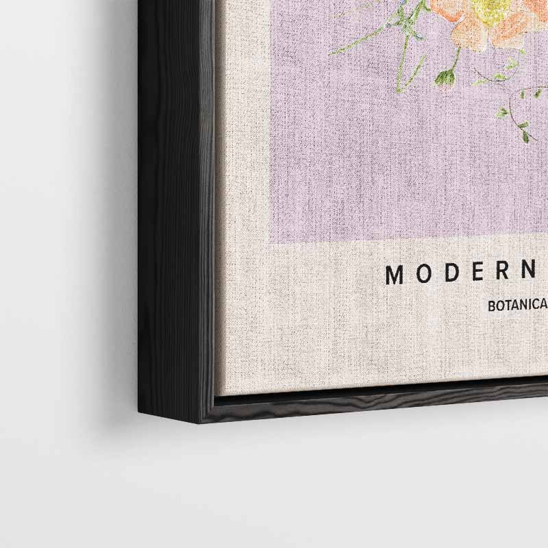 Moderne Bloemen Botanische Kunst – dibond wanddecoratie in staand formaat