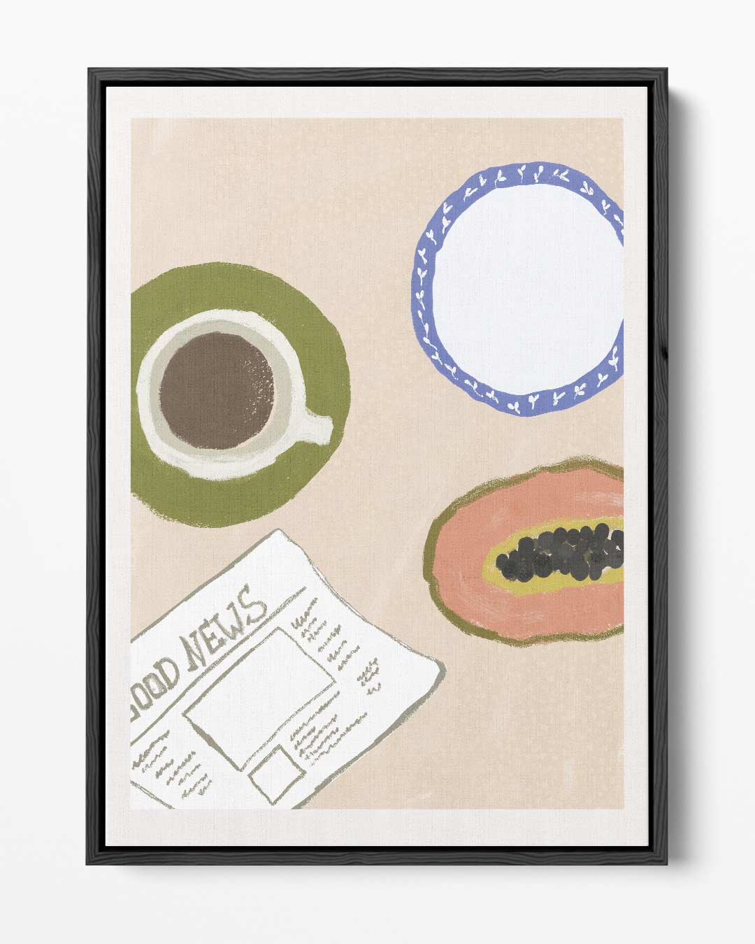 Ochtendmoment – portret kunstwerk als wanddecoratie