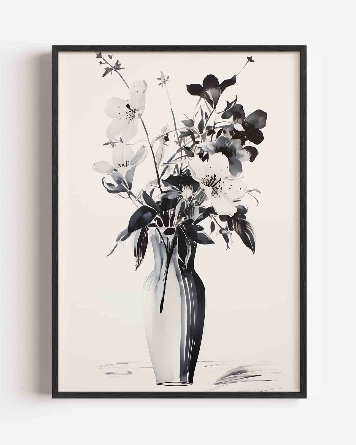 Bloemen in vaas – bloemen portret poster als wanddecoratie