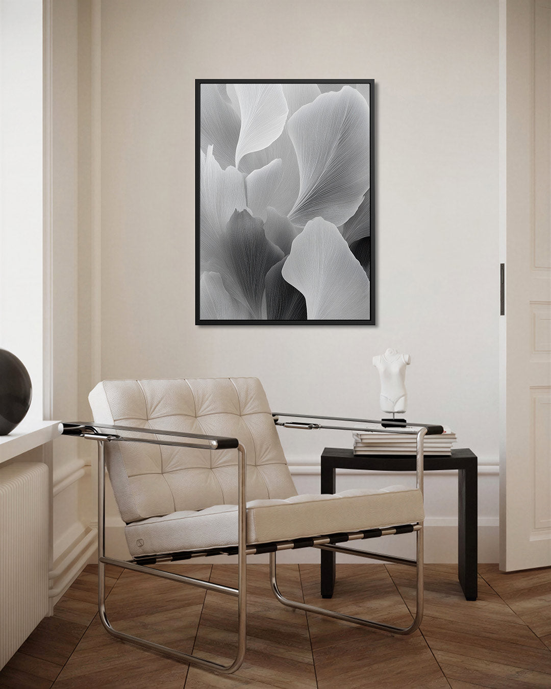Organische lijnen – kunstwerk als stijlvolle wanddecoratie