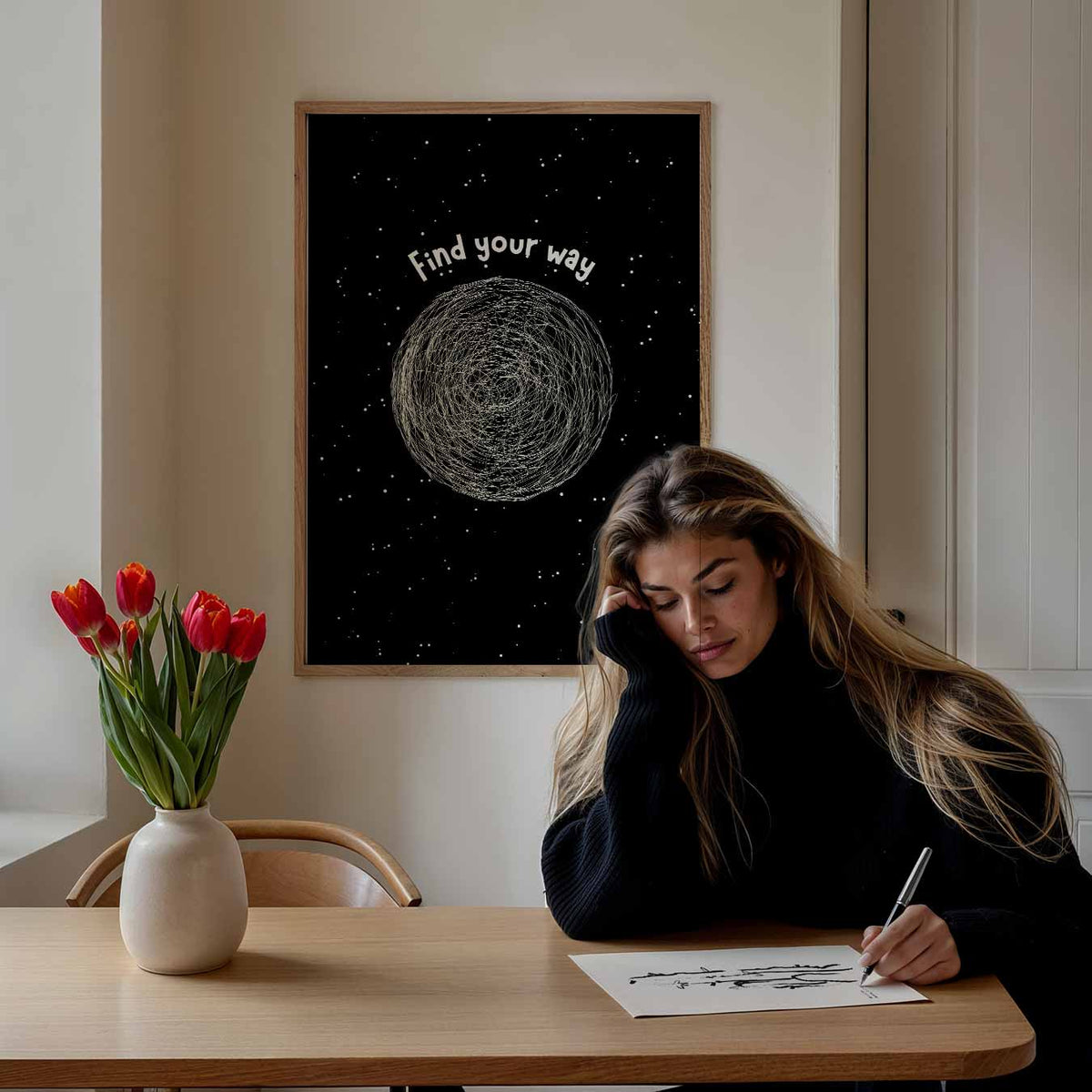 Find Your Way – quotes portret poster, afbeelding 7