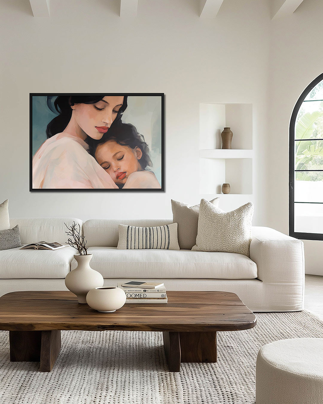 Tedere omhelzing – wanddecoratie in interieur