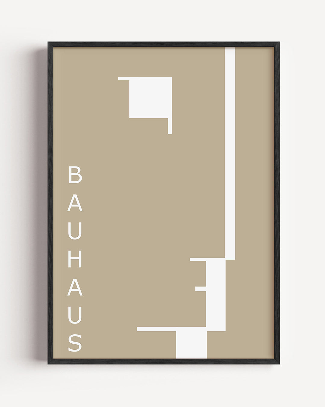 Lijnen en vlakken – staande Bauhaus poster als wanddecoratie