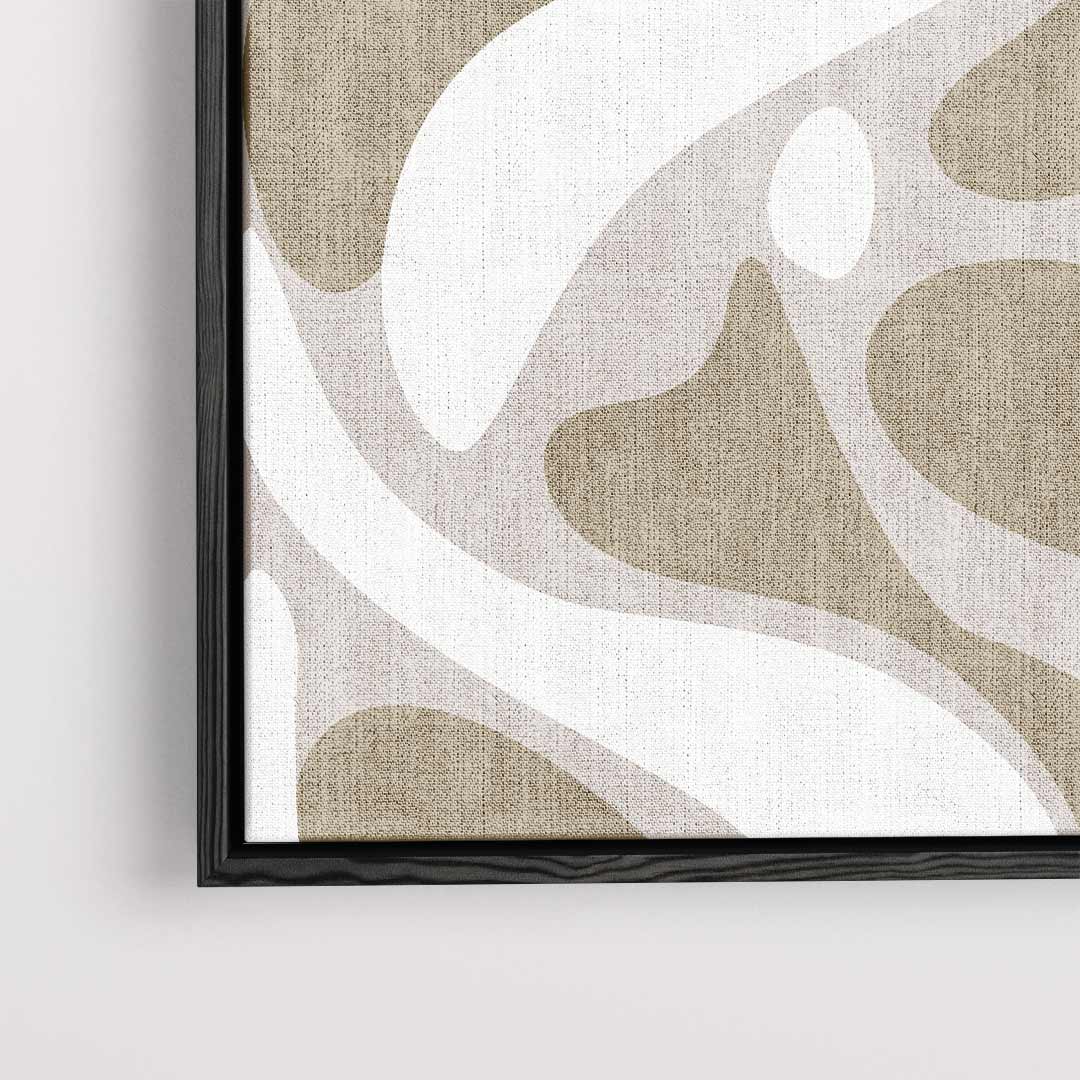 Organische Flow Canvas – dibond kunstwerk als wanddecoratie