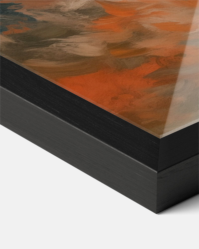 Abstracte Zonsopkomst – staande textuur wanddecoratie van WallArtistic